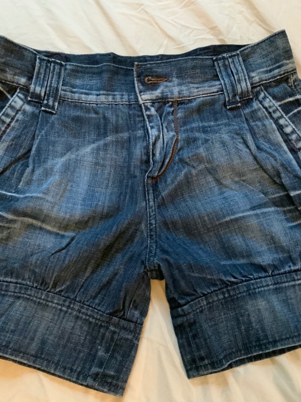 Rare Vintage Miss Sixty Pleated Shorts With Side Snap Closure Size 27 Excellent